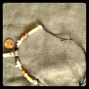 Hand made White marble necklace